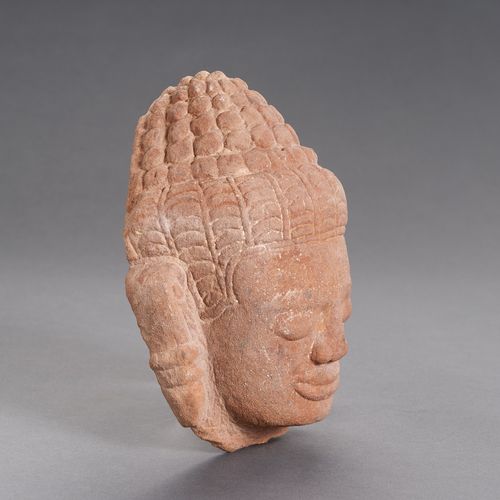 A KHMER SANDSTONE HEAD OF BUDDHA A KHMER SANDSTONE HEAD OF BUDDHA
Khmer Empire, &hellip;