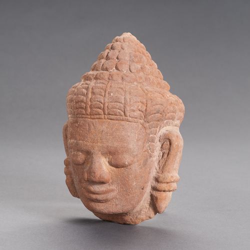 A KHMER SANDSTONE HEAD OF BUDDHA CABEZA DE BUDDHA EN PIEDRA DE ARENA KHMER
Imper&hellip;