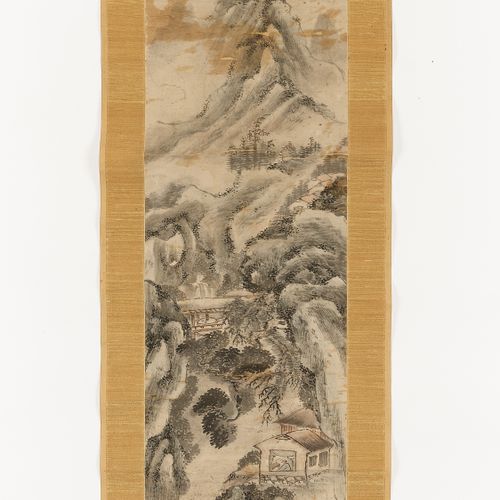 A HANGING SCROLL ‘SHAN SHUI’ PAINTING, QING A HANGING SCROLL ‘SHAN SHUI’ PAINTIN&hellip;