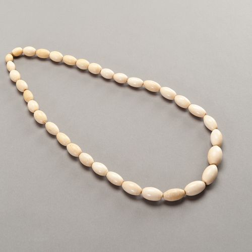 A BURMESE NAGALAND NECKLACE WITH 35 IVORY BEADS COLLANA NAGALAND BURMESE CON 35 &hellip;