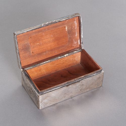 A “HAPPY MEMORIES” SILVER BOX A “HAPPY MEMORIES” SILVER BOX
China, c. 1920. Neat&hellip;