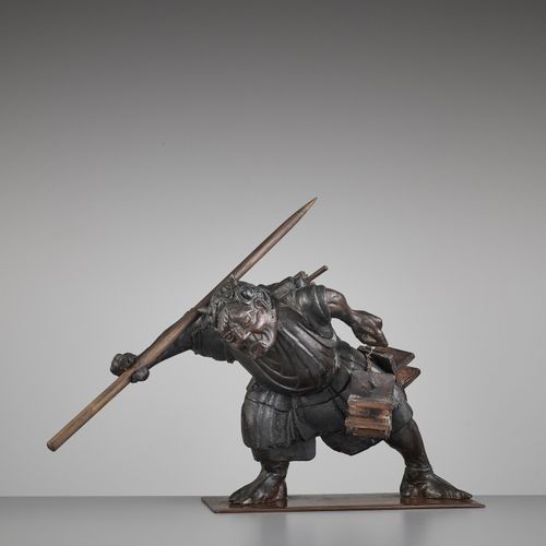 A LACQUERED WOOD OKIMONO OF AN ONI A LACQUERED WOOD OKIMONO OF AN ONIJapan
, lat&hellip;