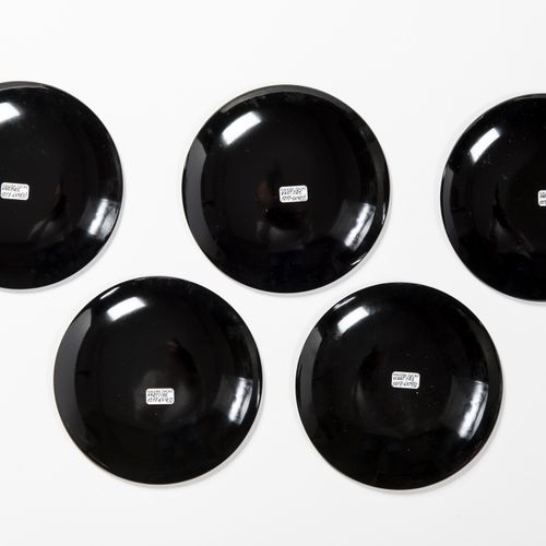 A SET OF FIVE LACQUERED DISHES, TAISHO/SHOWA A SET OF FIVE LACQUERED DISHES, TAI&hellip;