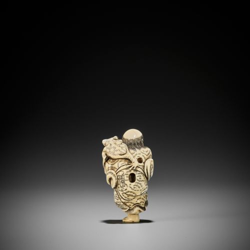 MASAMORI: A GOOD IVORY NETSUKE OF GAMA SENNIN MASAMORI: A GOOD IVORY NETSUKE OF &hellip;