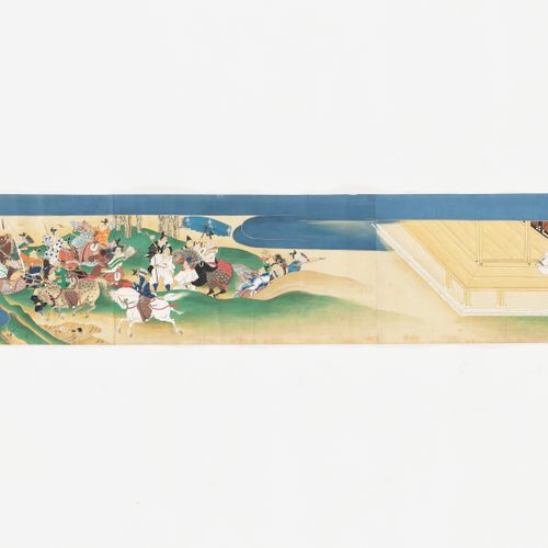 AN EXTREMELY RARE AND HIGLY IMPORTANT SET OF THREE SCROLL PAINTINGS, WITH A TOTA&hellip;