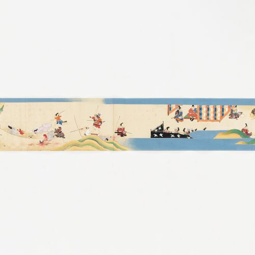 AN EXTREMELY RARE AND HIGLY IMPORTANT SET OF THREE SCROLL PAINTINGS, WITH A TOTA&hellip;