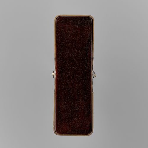 A LACQUER FUBAKO WITH FLORAL ROUNDELS Japan, 19th century

Of rectangular form, &hellip;
