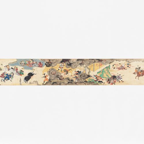 AN EXTREMELY RARE AND HIGLY IMPORTANT SET OF THREE SCROLL PAINTINGS, WITH A TOTA&hellip;
