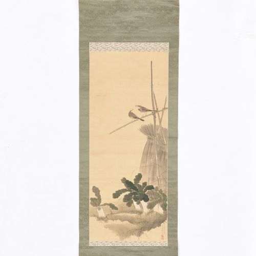 MORI KANSAI (1814-1894): A FINE ‘HARVEST TIME’ SCROLL PAINTING De Mori Kansai (1&hellip;