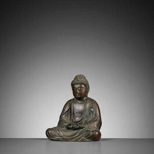 A BRONZE OF AMIDA BUDDHA BRONZE DU BOUDDHA AMIDA
Japon, 19ème siècle

Moulage du&hellip;