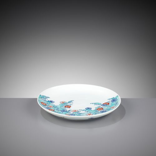 IMAIZUMI IMAEMON XIV: A FINE 'WAVES AND FLOWERS' NABESHIMA DISH IMAIZUMI IMAEMON&hellip;