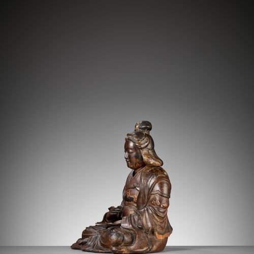 A LACQUERED WOOD FIGURE OF BENTEN A LACQUERED WOOD FIGURE OF BENTEN
Japan, 17th &hellip;