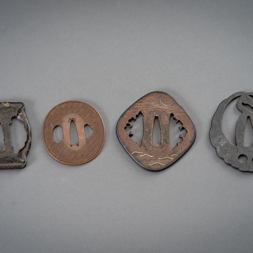 A GROUP OF FOUR IRON AND COPPER TSUBA A GROUP OF FOUR IRON AND COPPER TSUBA
Japa&hellip;