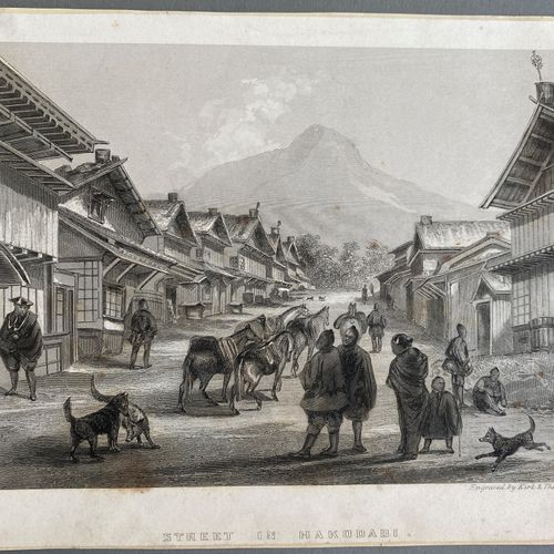 A GROUP OF SIX EPHEMERA WITH JAPANESE SCENES 一组六幅带有日本场景的EPHEMERA
欧洲，19世纪初

包括五幅带&hellip;
