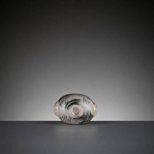AN INSIDE-PAINTED GLASS SNUFF BOTTLE, BY WANG XISAN (born 1938), DATED 1979 BOTT&hellip;