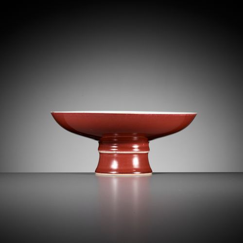 A COPPER-RED GLAZED TAZZA, YONGZHENG MARK AND PERIOD TAZZA IN RAME ROSSO, MARCHI&hellip;