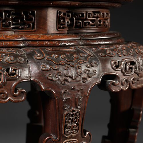 A 'TAOTIE' INCENSE STAND, XIANGJI, QING DYNASTY 
A 'TAOTIE' INCENSE STAND, XIANG&hellip;