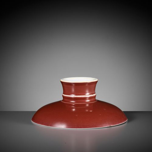 A COPPER-RED GLAZED TAZZA, YONGZHENG MARK AND PERIOD TAZZA IN RAME ROSSO, MARCHI&hellip;