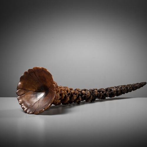 A LARGE FULL-TIP RHINOCEROS HORN CUP, 19TH CENTURY 
A LARGE FULL-TIP RHINOCEROS &hellip;