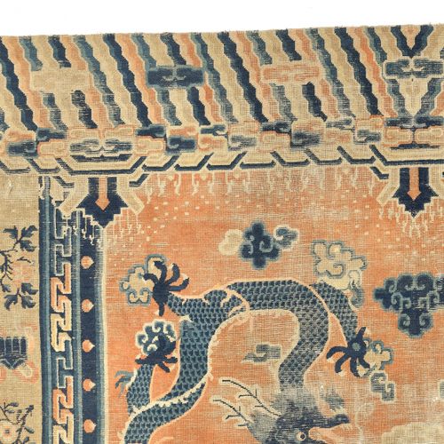 A LARGE ‘FIVE DRAGON’ WOOL CARPET, QIANLONG A LARGE ‘FIVE DRAGON’ WOOL CARPET, Q&hellip;