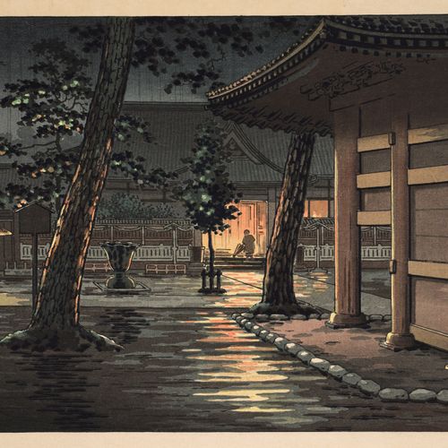 TSUCHIYA KOITSU (1870-1949), SENGAKUJI TEMPLE AT TAKANAWA TSUCHIYA KOITSU (1870-&hellip;