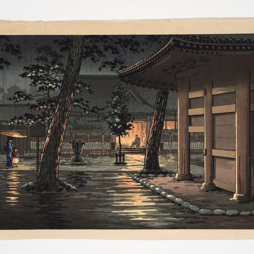 TSUCHIYA KOITSU (1870-1949), SENGAKUJI TEMPLE AT TAKANAWA TSUCHIYA KOITSU (1870-&hellip;