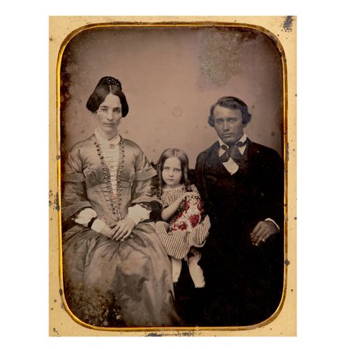 Daguerreian Unknown c.1850s, Daguerreian Unknown c.1850s, FAMILY PORTRAIT, c.185&hellip;