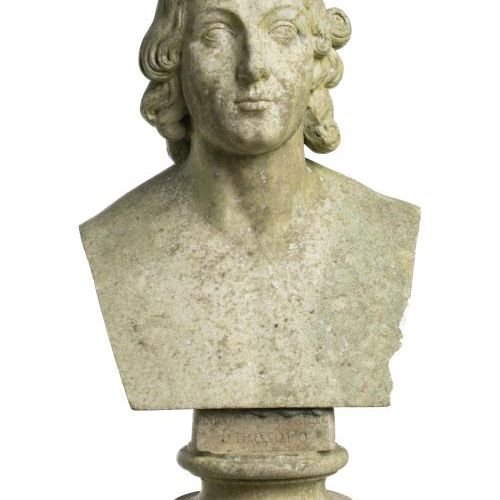 Null 
Buste en marbre blanc sculpté représentant Nicolas Copernic, 18e siècle, p&hellip;