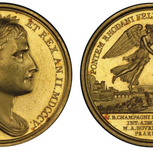 France Premier Empire 1804-1814

Médaille en or par Andrieu, 1805, Rétablissemen&hellip;