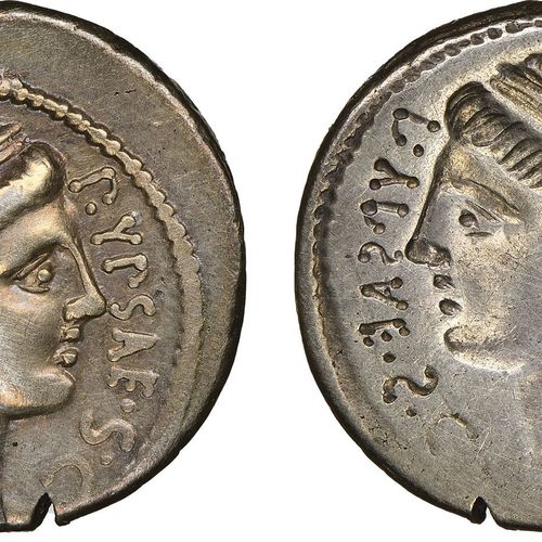 Roman Republic P. Plautius Hypsaeus

Denarius incuse, Rome, 60 avant J.C., AG 4.&hellip;