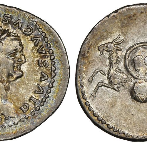 Roman Imperial Vespasian, 69-79 

Denarius, Rome, 80-81, AG 3.46 g.

Ref : C. 49&hellip;