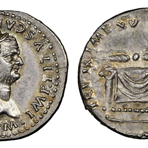 Roman Imperial Titus 79-81

Denarius, Rome, 80, AG 3.53 g.

Ref : C. 316, RIC 23&hellip;