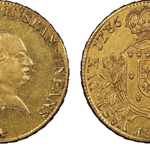 ITALY Ferdinando di Borbone 1765-1802

8 Doppie, 1786, AU 56.98 g. 

Avers : FER&hellip;