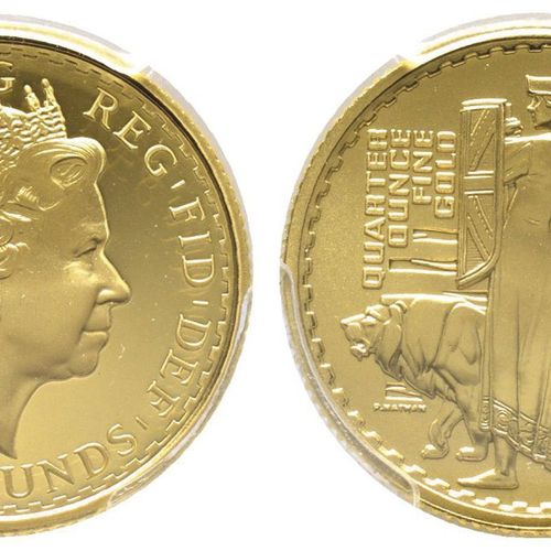 Great Britain Elizabeth II 1952 -

25 Pounds Proof "Britannia", 2001, AU 8.51 g.&hellip;