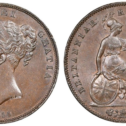 Great Britain Victoria 1837-1901

Penny, 1854, Cu 18,98 g. Ref : S 3948

Conserv&hellip;