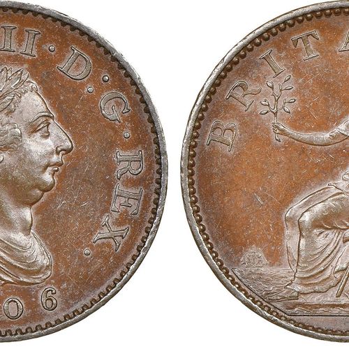 Great Britain George III 1760-1820, Hanover

1/4 Penny, Farthing, Cu

Ref : S. 3&hellip;