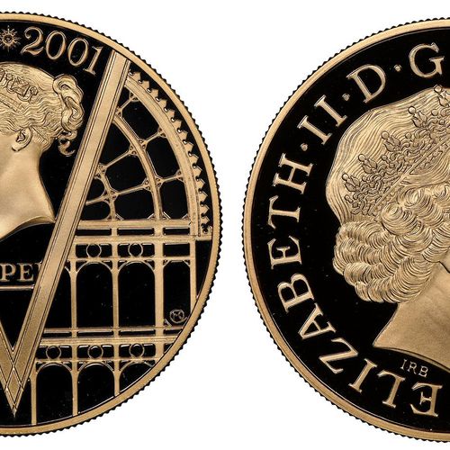Great Britain Elizabeth II 1952 -

5 Pounds Proof "Victorian", 2001, AU 39.94 g.&hellip;