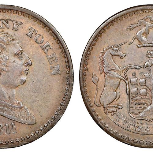 UK COLLECTION DE CONDER TOKENS

Penny, CIVITAS BRISTOL, 1811, AE

Ref : Withers &hellip;