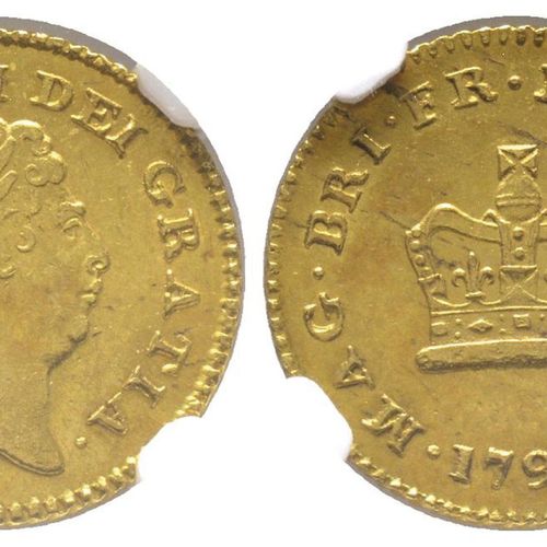 Great Britain George III 1760-1820 

1/3 Guinea, 1798, AU 

Ref : Fr. 365, S. 37&hellip;