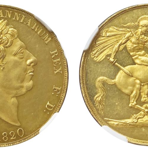 Great Britain George III (1760-1820), 

Pattern Two Pounds, 1820 LX., opus Pistr&hellip;