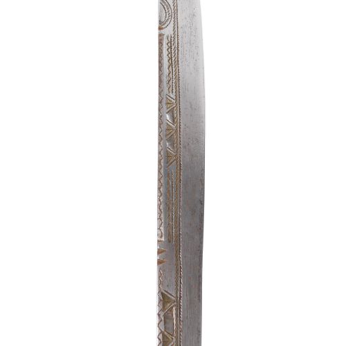 Flyssa sword, Algeria, late 19th century steel, brass,