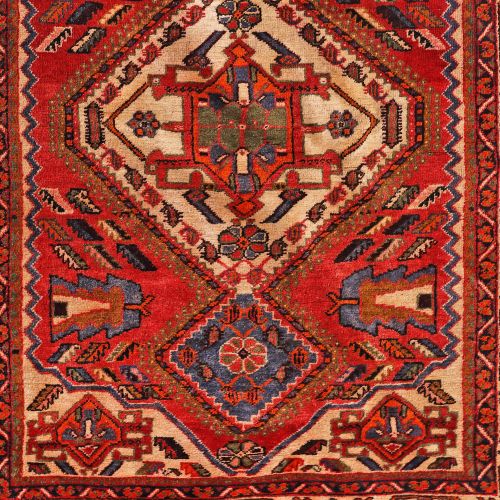 Mahal wool rug, specific motifs, Iran wool on wool warp, 200 × 151 cm