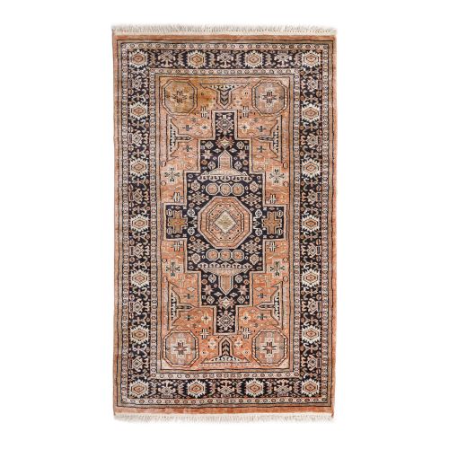 Cotton and silk rug, decorated with tribal motifs, Caucasus, mid-20th century co&hellip;