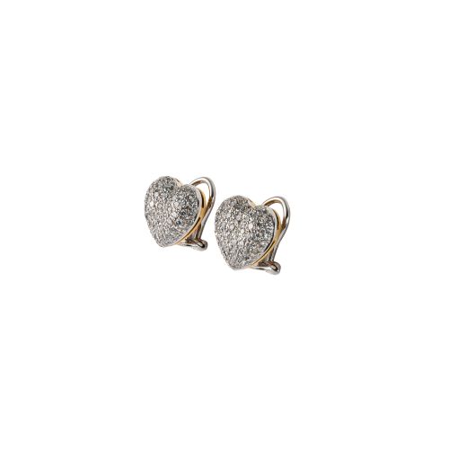 Orecchini in oro bianco, oro giallo e diamanti Earrings in white gold, yellow go&hellip;