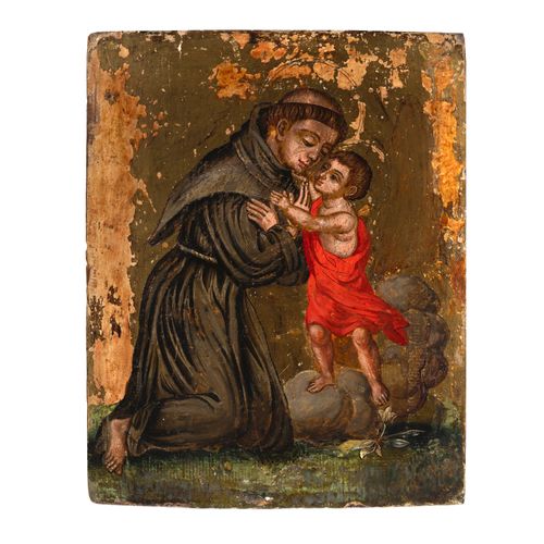 Icona Cretese Icône crétoise

S. Antoine avec l'enfant Jésus

Crète, début du 17&hellip;