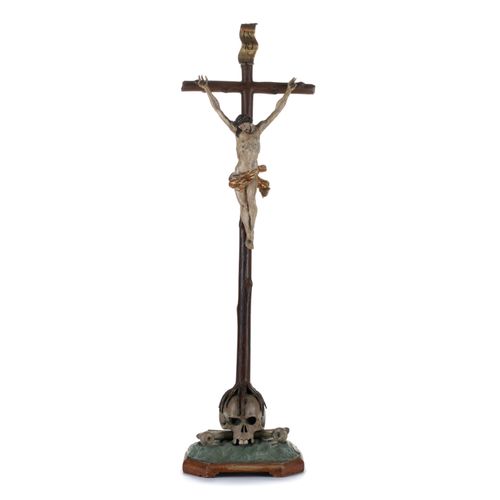 Cristo sulla croce, in legno di tiglio scolpito e laccato Cristo en la Cruz, mad&hellip;