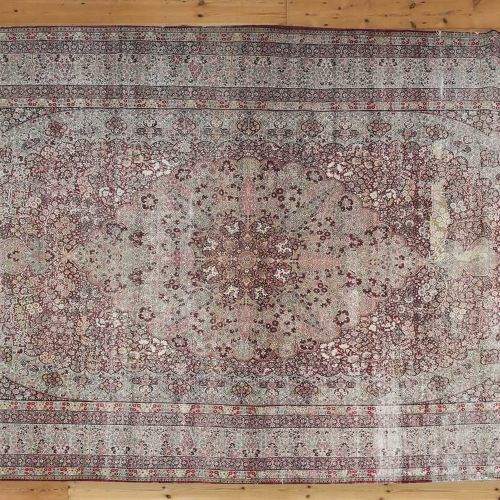 Null Rare tapis persan ancien, rare tapis persan ancien, vers 1870, Kirman, fine&hellip;