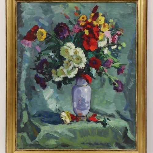 Null 
Evgeni Chuikov (ucraniano, 1924-2000) "Flores de jardín", firmado en ciríl&hellip;