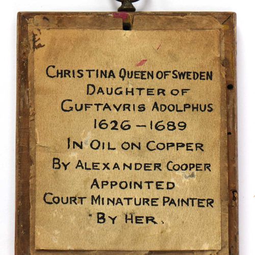 Null After David Beck After David Beck Miniature portrait of Christina, Queen of&hellip;