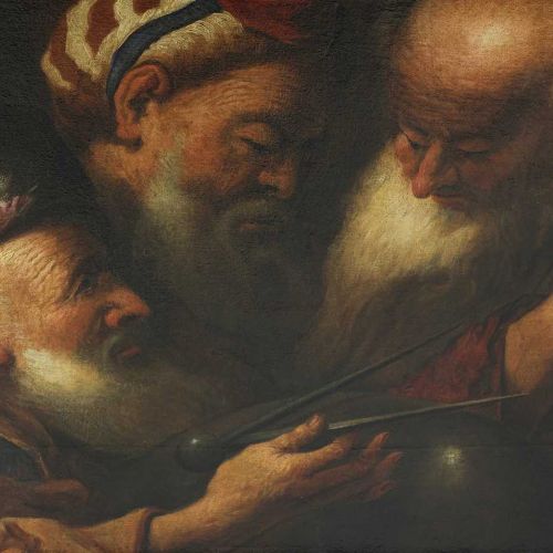 Null 皮特罗-穆托尼的圈子，称为德拉-维基亚 皮特罗-穆托尼的圈子，称为德拉-维基亚（威尼斯，1602-1678） 三个天文学家 布面油画 90.5 x 1&hellip;